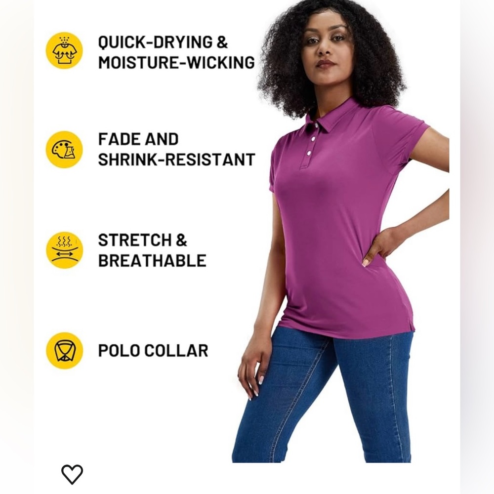 MIER women’s golf shirts short sleeve dry fit athletic shirts moisture wicking